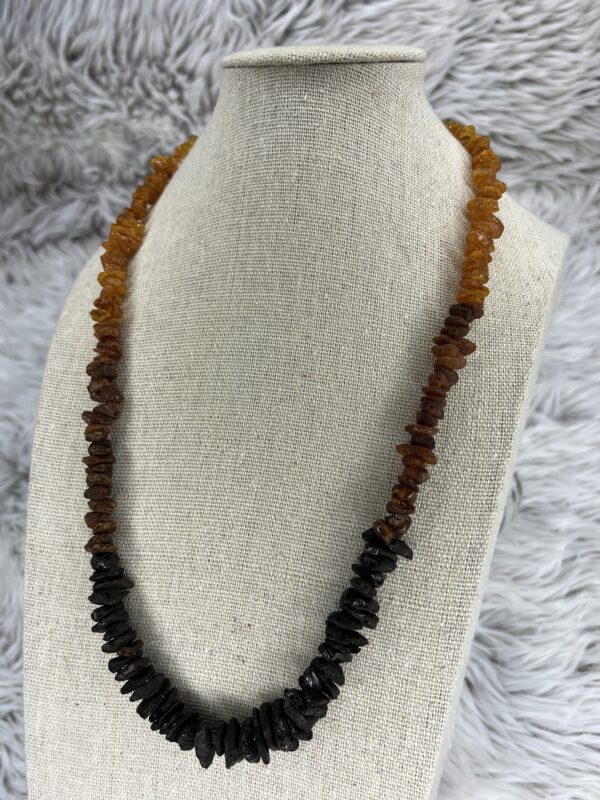 Raw Baltic Sea Amber & Stone Rainbow Necklace