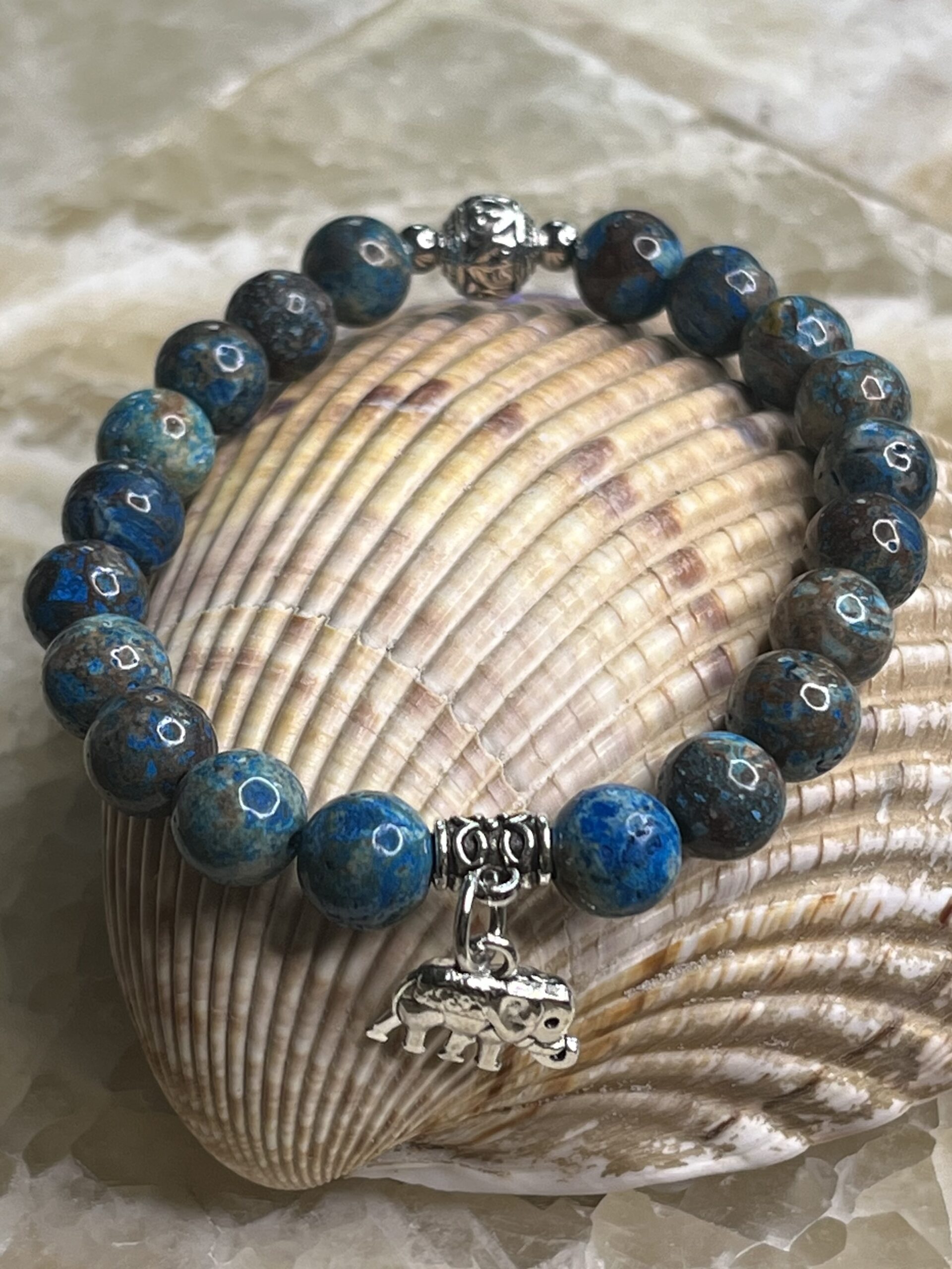 Natural Chrysocolla Gemstone Bracelet