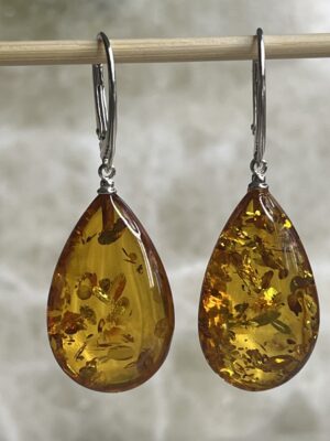 Natural Baltic Amber Earrings